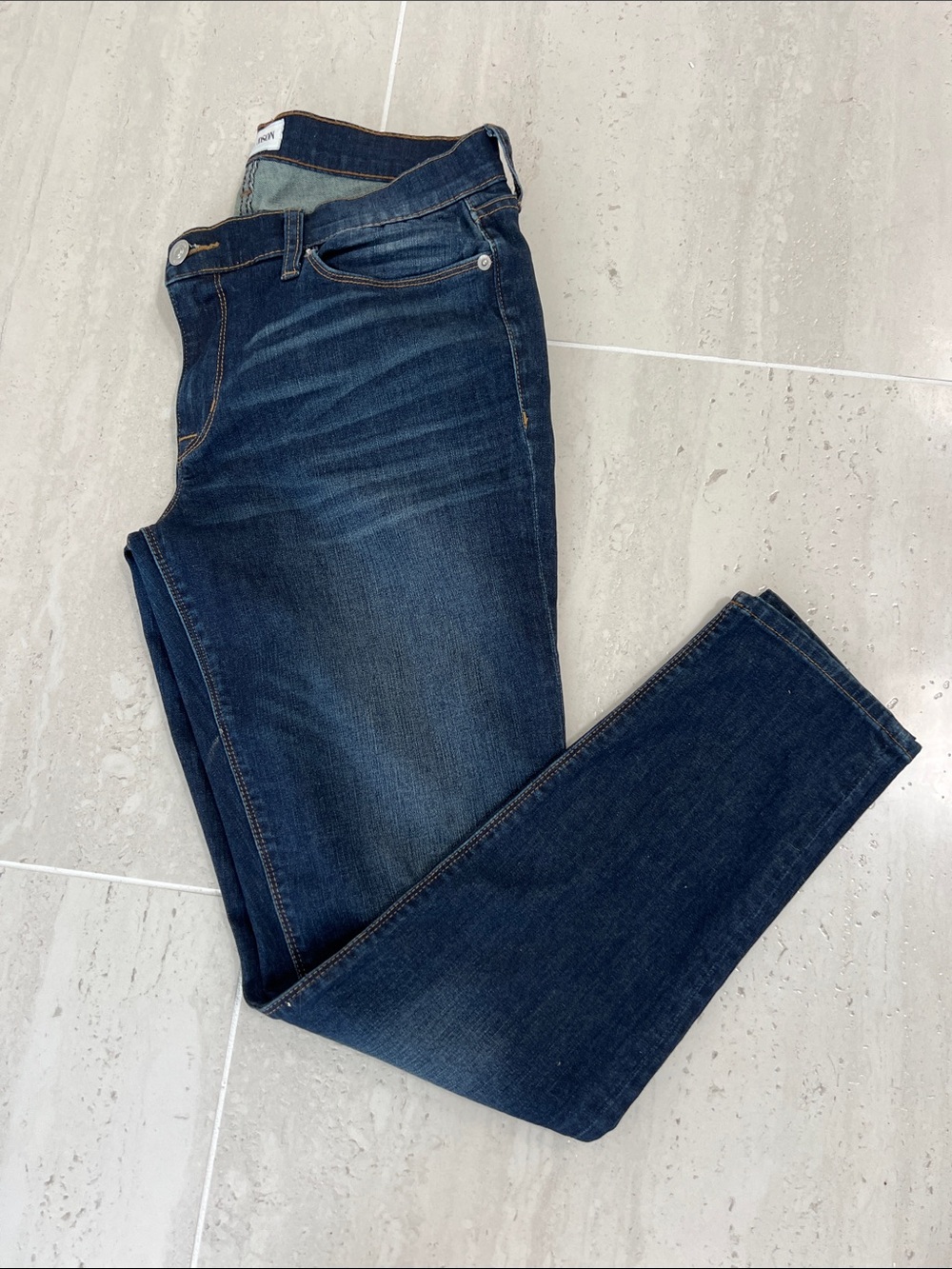 Hudson Jeans Women's Slim Dark Blue Stretch Denim
